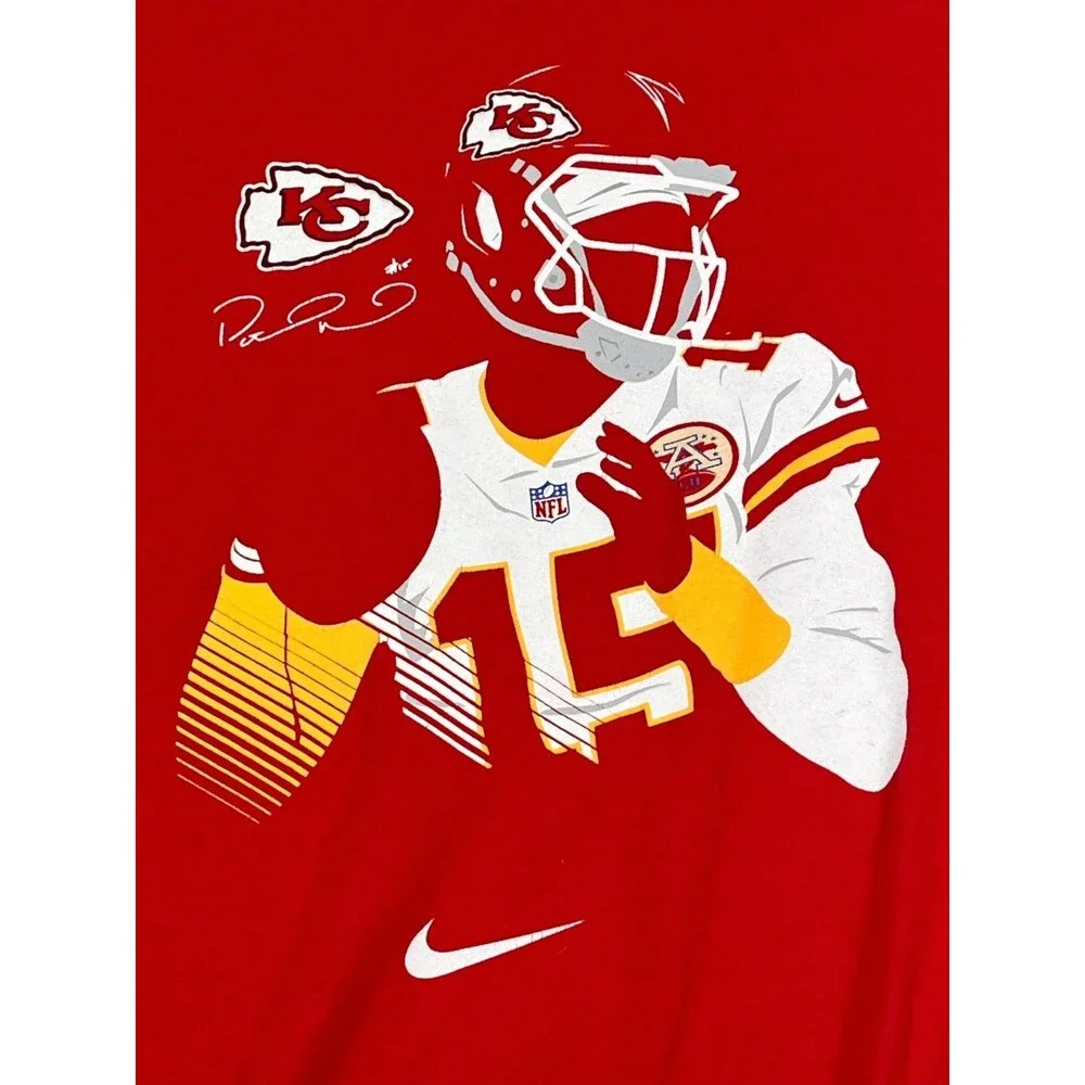 Kansas City Chiefs Patrick Mahomes 15 Nike Tee Shirt Youth Red XL